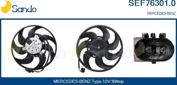 Sando SEF76301.0 - Ventilator, hladjenje motora www.molydon.hr