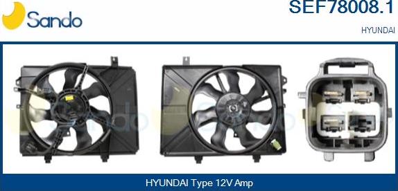 Sando SEF78008.1 - Elektromotor, ventilator hladnjaka www.molydon.hr