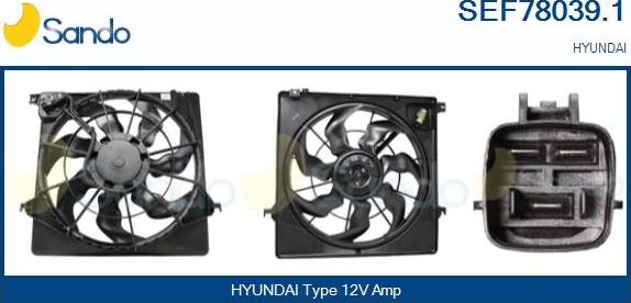 Sando SEF78039.1 - Elektromotor, ventilator hladnjaka www.molydon.hr