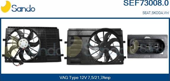 Sando SEF73008.0 - Elektromotor, ventilator hladnjaka www.molydon.hr