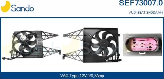 Sando SEF73007.0 - Elektromotor, ventilator hladnjaka www.molydon.hr