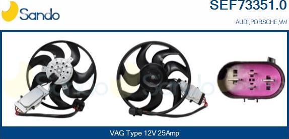 Sando SEF73351.0 - Ventilator, hladjenje motora www.molydon.hr