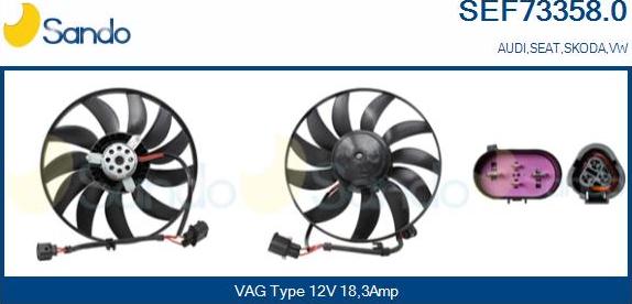 Sando SEF73358.0 - Ventilator, hladjenje motora www.molydon.hr