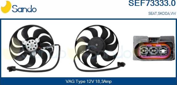 Sando SEF73333.0 - Ventilator, hladjenje motora www.molydon.hr