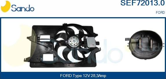 Sando SEF72013.0 - Elektromotor, ventilator hladnjaka www.molydon.hr