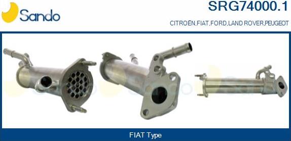 Sando SRG74000.1 - Hladnjak, EGR recirkulacija Ispušnih plinova www.molydon.hr