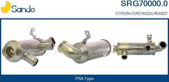 Sando SRG70000.0 - Hladnjak, EGR recirkulacija Ispušnih plinova www.molydon.hr
