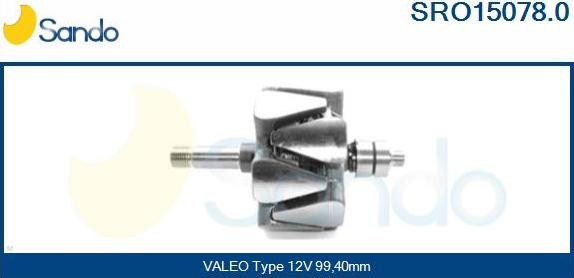 Sando SRO15078.0 - Rotor, alternator www.molydon.hr