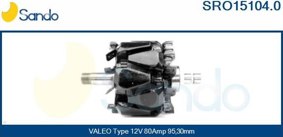 Sando SRO15104.0 - Rotor, alternator www.molydon.hr