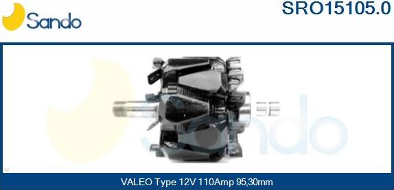 Sando SRO15105.0 - Rotor, alternator www.molydon.hr