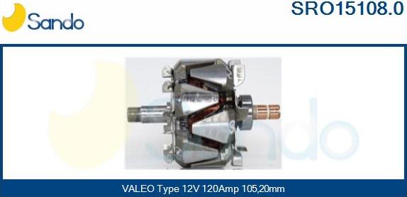 Sando SRO15108.0 - Rotor, alternator www.molydon.hr