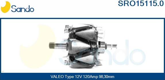 Sando SRO15115.0 - Rotor, alternator www.molydon.hr