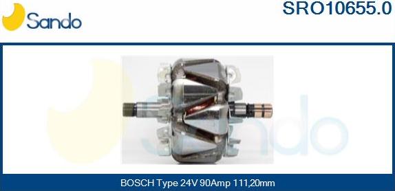 Sando SRO10655.0 - Rotor, alternator www.molydon.hr