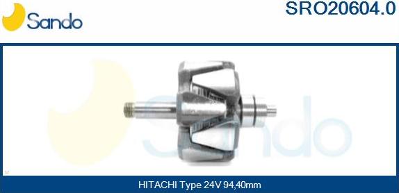 Sando SRO20604.0 - Rotor, alternator www.molydon.hr