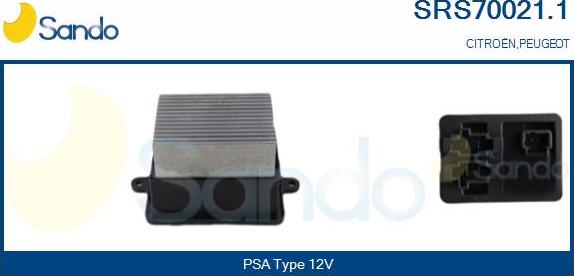 Sando SRS70021.1 - Otpornik, ventilator kabine/unutrasnjeg prostora www.molydon.hr