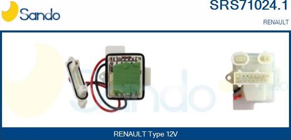 Sando SRS71024.1 - Otpornik, ventilator kabine/unutrasnjeg prostora www.molydon.hr