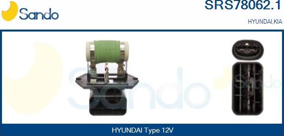 Sando SRS78062.1 - Pred-otpornik, elektromotor ventilatora hladnjaka www.molydon.hr