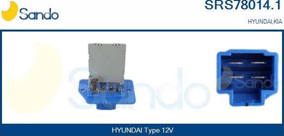 Sando SRS78014.1 - Otpornik, ventilator kabine/unutrasnjeg prostora www.molydon.hr