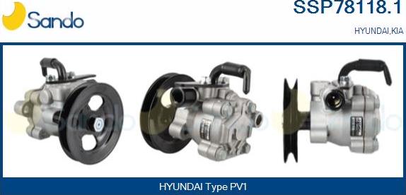 Sando SSP78118.1 - Hidraulična pumpa, upravljanje www.molydon.hr