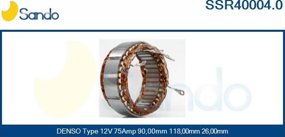 Sando SSR40004.0 - Stator, alternator www.molydon.hr