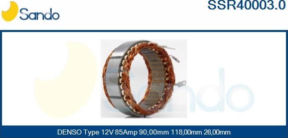 Sando SSR40003.0 - Stator, alternator www.molydon.hr