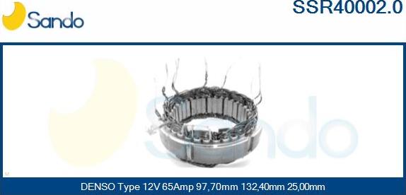 Sando SSR40002.0 - Stator, alternator www.molydon.hr