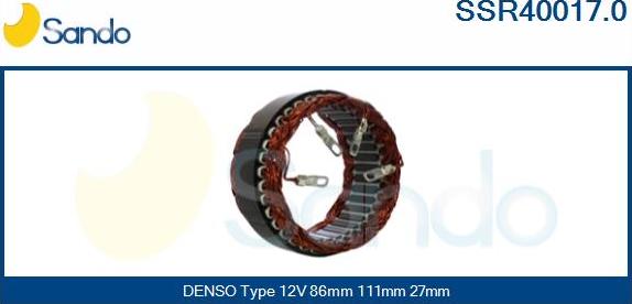 Sando SSR40017.0 - Stator, alternator www.molydon.hr