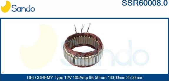 Sando SSR60008.0 - Stator, alternator www.molydon.hr