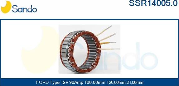 Sando SSR14005.0 - Stator, alternator www.molydon.hr