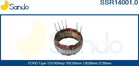 Sando SSR14001.0 - Stator, alternator www.molydon.hr