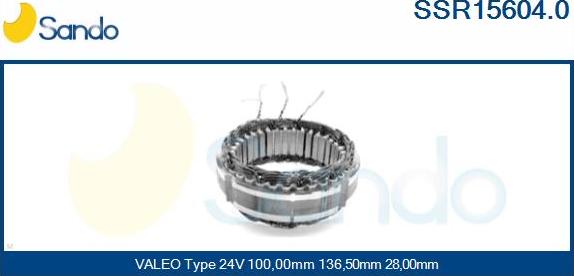 Sando SSR15604.0 - Stator, alternator www.molydon.hr