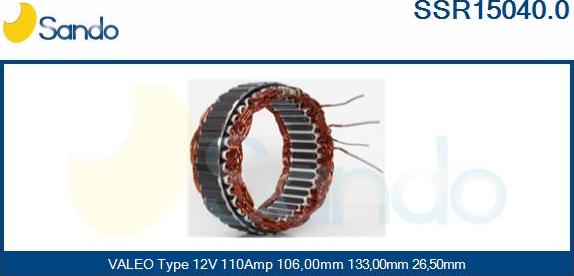 Sando SSR15040.0 - Stator, alternator www.molydon.hr