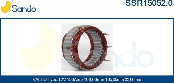 Sando SSR15052.0 - Stator, alternator www.molydon.hr