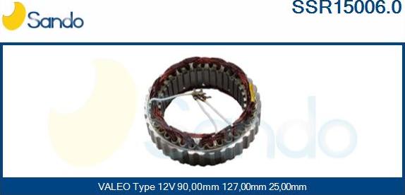 Sando SSR15006.0 - Stator, alternator www.molydon.hr