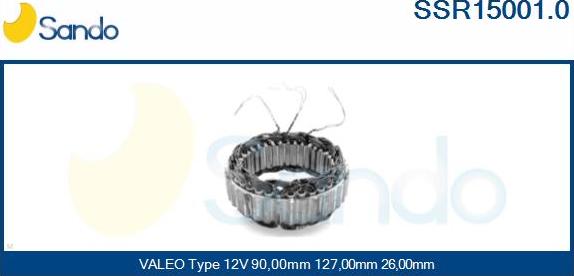 Sando SSR15001.0 - Stator, alternator www.molydon.hr