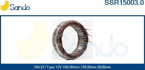 Sando SSR15003.0 - Stator, alternator www.molydon.hr