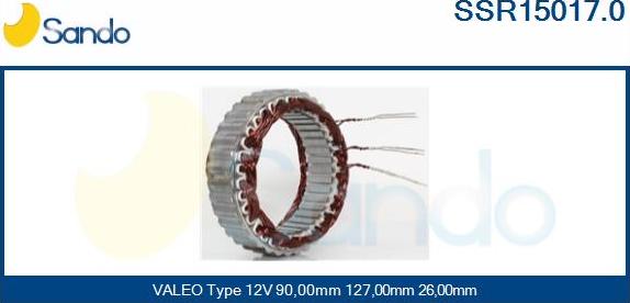 Sando SSR15017.0 - Stator, alternator www.molydon.hr