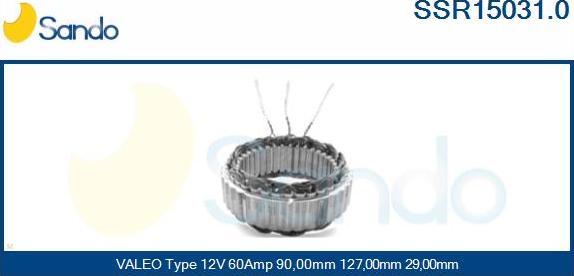 Sando SSR15031.0 - Stator, alternator www.molydon.hr