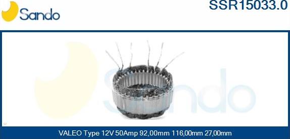 Sando SSR15033.0 - Stator, alternator www.molydon.hr