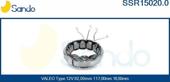 Sando SSR15020.0 - Stator, alternator www.molydon.hr