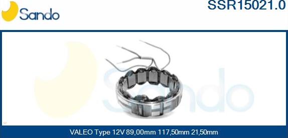 Sando SSR15021.0 - Stator, alternator www.molydon.hr