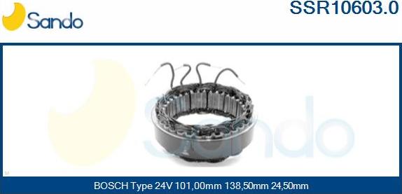 Sando SSR10603.0 - Stator, alternator www.molydon.hr