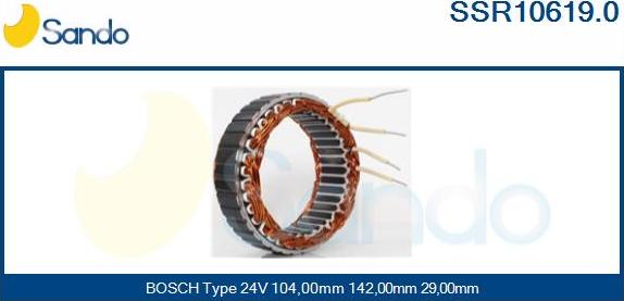 Sando SSR10619.0 - Stator, alternator www.molydon.hr