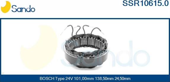 Sando SSR10615.0 - Stator, alternator www.molydon.hr