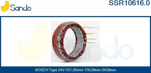 Sando SSR10616.0 - Stator, alternator www.molydon.hr