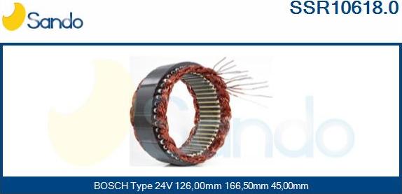 Sando SSR10618.0 - Stator, alternator www.molydon.hr