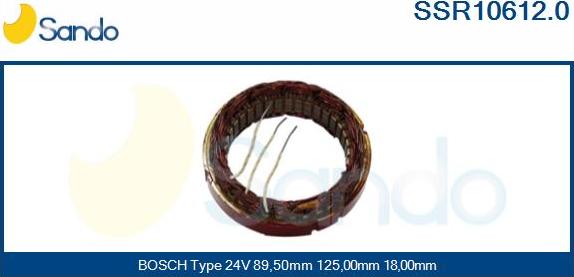 Sando SSR10612.0 - Stator, alternator www.molydon.hr