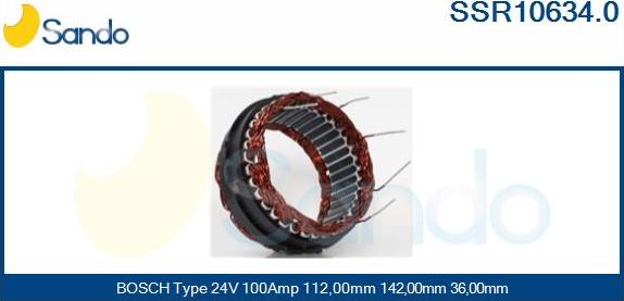 Sando SSR10634.0 - Stator, alternator www.molydon.hr