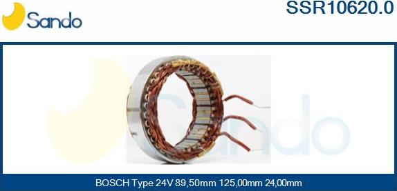 Sando SSR10620.0 - Stator, alternator www.molydon.hr