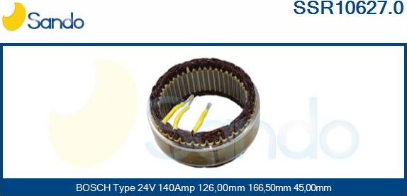 Sando SSR10627.0 - Stator, alternator www.molydon.hr